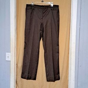 Worthington dress pants, brown/black print, size 14